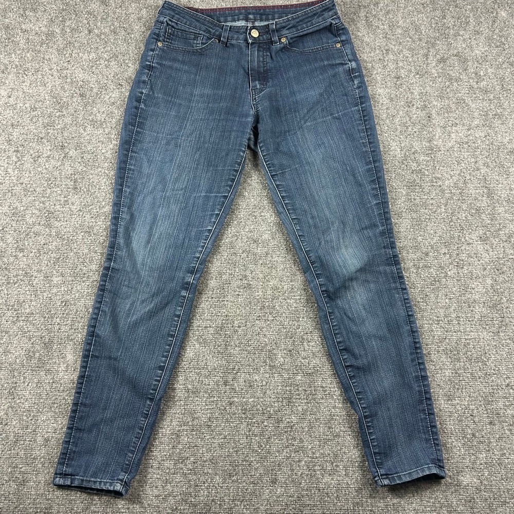 American Giant 218 Skinny Jeans Women 28 Blue Mountain Wash Stretch Indigo USA